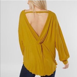 NWT free people shimmy shake open back top